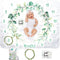 Evovee Baby Monthly Milestone Blanket Girl Boy Unisex Gender Neurtal Month Age Photo Photography Backdrop Newborn Props Nursery Decor Fleece Marke...