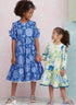 Simplicity Easy to Make Children's and Girls' Relaxed Fit Tiered Dress Sewing Pattern Packet, Design Code S9933, Sizes 7-8-10-12-14, Multicolor...