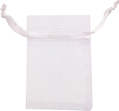 ATCG 50pcs 8x12 Inches Large Drawstring Organza Bags Decoration Festival Wedding Party Favor Makeup Pouches (White)...
