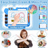 AiTuiTui Magnetic Drawing Board Toddler Toys Gift for 2 3 Year Old Girls Boys, Sketch Writing Doodle Pad Age 2-4 Travel Games, Educational Learnin...