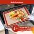 Silicone Baking Mat Set of 6, Easy Clean & Non-Stick Food Grade Reusable Baking Mat, Silicon Baking Mats Oven Liner Sheet, Round & Square Cake Mat...