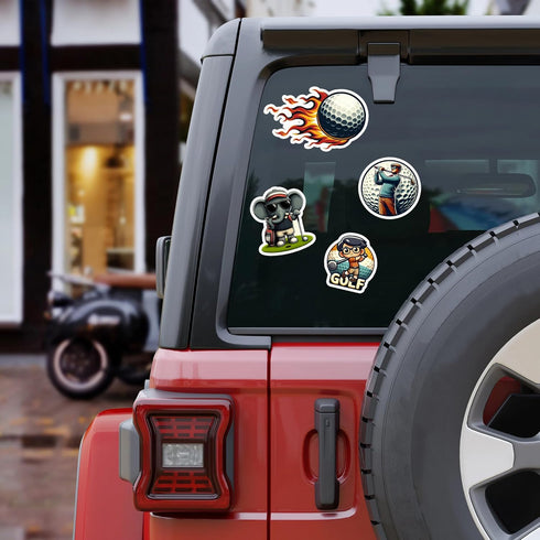 Pack 50 PCS Golf Stickers Print Waterproof Vinyl Decals Items for Golfer Adults Men Women Sports Lovers Labels Decorative Scrapbooking Water Bottl...
