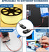 SDTC Tech 3 Pack 9V Battery Snap to 2-Pin PH2.0 Connector Cable I Type Battery Clip Lead Wire (15cm)...