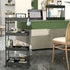 SPACEKEEPER Slim Rolling Storage Cart 4 Tier Bathroom Organizer Cart Mobile Shelving Unit Slide Out Utility Cart for Kitchen, Bthroom, Makeup, Cra...