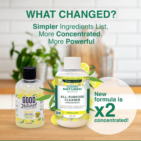 All-Purpose Cleaner Concentrate | Biodegradable Multi-Surface Cleaner | Natural Lemon Essential Oil | Multipurpose Cleaner Concentrate All Surface...