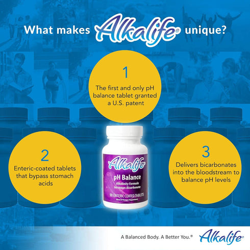 Alkalife pH Balance Tablets | The First Patented Tablets That Neutralize Acid & Balance pH for Immune Support, Peak Performance, Detox, Overall We...