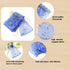 100 Pack 7x9 Inch Moon Star Organza Jewelry Gift Pouch Candy Pouch Drawstring Wedding Favor Bags MS17 (royalblue)...