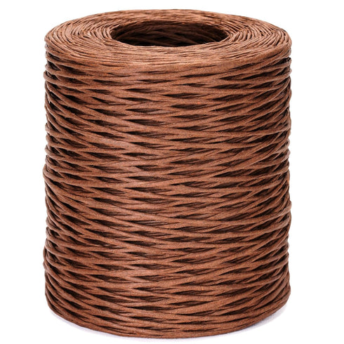 KINGLAKE Floral Wire Vine Wire Bind Wire, Paper Covered Bind Wire, 656 Feet Rustic Wrapping Wire, 2mm Brown Wire for Crafts, Flower Bouquets Crown...