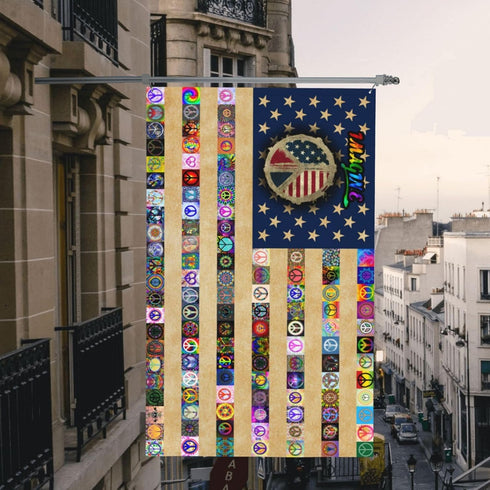 US Peace Flag 3x5 ft Garden Banner Indoor Outdoor Perfect Decoration...