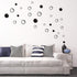90 Large Soap Bubbles Wall Decals, Bathroom Decals, Wall Art, Vinyl Stivkers for Bathroom, Bedroom, Nursery Decor(A35) (Black)...