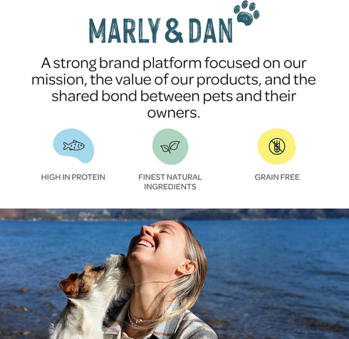 Marly & Dan Baked Salmon Jerky Snack Bar for Dogs with Sweet Potato and Coconut - Tasty Treats Dogs Love, Naturally Healthy & Functional Skin & Co...