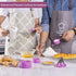 Measuring Cups and Spoons Set of Huygens Kitchen Gadgets 10 Pieces, Stackable Stainless Steel Handle Measuring Cups for Measuring Dry and Liquid I...