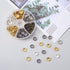 LiQunSweet 300 Pcs 6-Colors Multi-Petal Flower Iron Metal Bead Bell Caps Spacers for Beading Jewelry Making Supplies - 10x4mm...