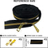 #5 Black Zipper Tape by The Yard Nylon Zippers for Sweing Gold Teeth 10 Yard with 20pcs Zipper Pulls for Bags and Purses Handback Craft Making...