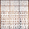 15 Pieces Old English Stencils 1 and 2 Inch Gothic Letter Stencils Templates, Calligraphy Stencils Reusable Alphabet Number Stencils for Painting ...