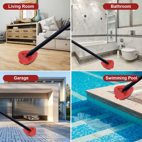 1 Pack Scrub Brush Mop Replace Head Compatible with O Cedar 1 Tank System, 360 Degree Cleaning Bathroom Shower Floor Scrubber Mop Head Replacement...