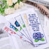 ORIGACH 6 Set Cross Stitch Bookmark Kit for Beginner Flower and Bible Verse Pattern DIY Stamped Embroidery Bookmark Kit with 19 Colors Embroidery ...
