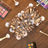 HIIMIEI Clear Makeup Brush Holder Organizer Acrylic 6-Slots Cosmetic Brushes Storage Organizer for Vanity Countertop...