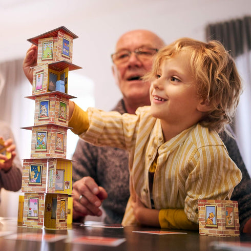 HABA Rhino Hero Game - Card Games for Kids, Ideal for Ages 5 & up - The Heroic Rhino Hero Stacking Card Game Adventure - Triple Award Winner...