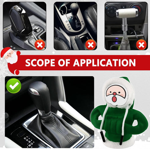 Car Gear Shift Boot Cover Sleeve Protector with Non-slip Denim for Automatic Transmission Stick Shifter (Green)...