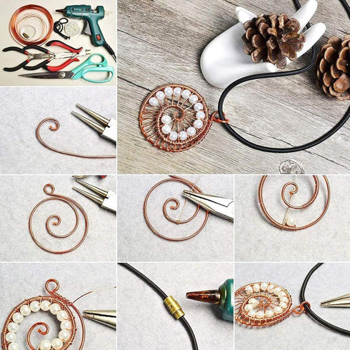 PH PandaHall 100 Yards Jewelry Wire 0.45mm Craft Wire 10 Colors Tiger Tail Wire Jewelry Beading Wire Craft Metal Wire with Spool for Jewelry Makin...