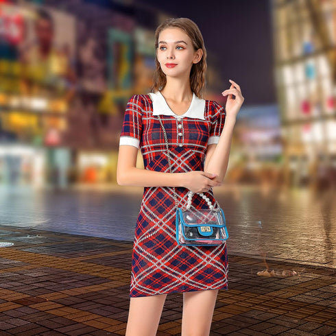 Clear Purse for Women, Fashion Crossbody Clutch Handbag Cute, Small See Through Bag...