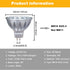 ALIDE MR16 7W GU5.3 Led Bulbs Replace 50W-75W Halogen Equivalent,2700K Warm White,12V Low Voltage MR16 Bulb Spotlight for Outdoor Landscape Flood ...