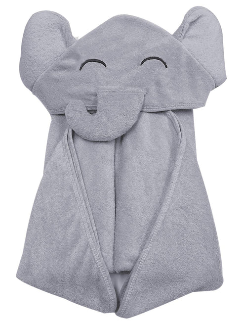 YOYOO Premium Baby Bath Towel – Viscose Derived from Bamboo, Baby Hooded Towels - Newborn Essential Cute Grey Little Elephant -Perfect Baby Regist...