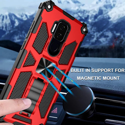 Ailiber for Cricket Influence Phone Case, AT&T Maestro Plus (V350U) Case with Screen Protector, for Magnetic Car Mount, Kickstand Holder, Shockpro...