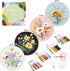 Santune 4 Pack Flower Embroidery Kit for Beginners Adults Cross Stitch Kits for Beginners Hand Embroidery with Plant Patterns and Instructions DIY...