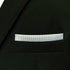 S&W SHLAX&WING Mens Pocket Squares White with Black Dots for Suits Foulard...