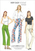 Vogue Patterns Misses' Custom-Fit Boot cut Pants, 14-16-18-20-22, Red...