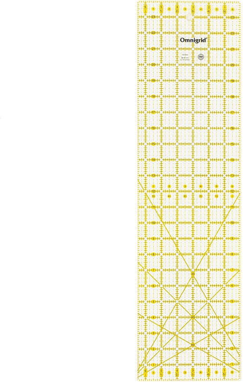Omnigrid R6524 Omni Grid Ruler 6.5X24In, 6-½" x 24", Multicolor...
