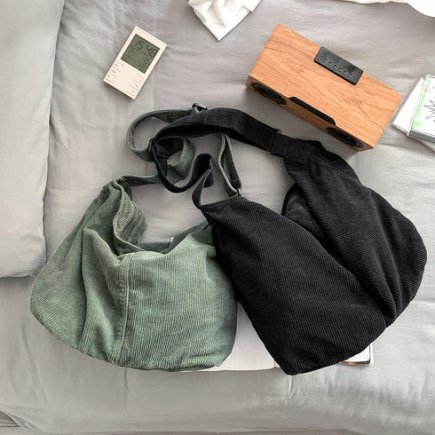 Makukke Corduroy Tote Bag Women Shoulder Bag Handbag Big Capacity Hobo Bag Casual Work Shopping...
