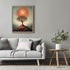 Posterizer 1 pcs-surrealism serene scene in alien planet with red sun 4-Abstract & Modern Art-Landscape & Nature Art-Gift for Men Women Entreprene...