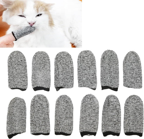 Dog Fingerbrush, Washable Ergonomic Bite Resistant 360º Full Surround Pet Brushing Finger Cots Easy for Dog Cats Teeth for Pet Oral Care...