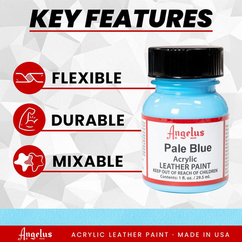 Angelus Acrylic Leather Paint, 1 oz, Pale Blue...