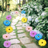 8 Pcs Daisy Garden Stakes Decor Metal Daisy Garden Stakes Iron Crafts, Hand Forged Plant Pick Water Proof Metal Flower Stick Décor for Patio, Lawn...