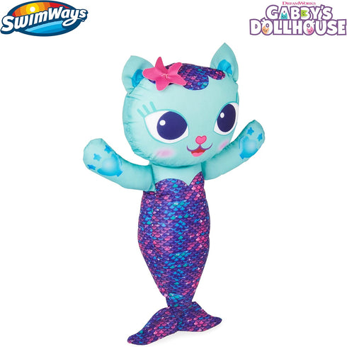 Swimways Gabby’s Dollhouse Mercat Swim Huggable, Gabby’s Dollhouse Toys, Bath Toys & Beach Toys, Floating Water Stuffed Animal for Kids Aged 1 & U...