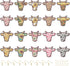 Craftdady 40Pcs Wood Cow Charms Earring Making Kit Sunflower Cattle Boho Pendants with Brass Jump Ring & Earring Hooks for Crafts DIY Keychain Jew...