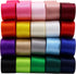 5/8 Inch Wide Solid Color Double Sided Polyester Satin Ribbon 20 Colors X 2 Yard Each Total 40 Yds Per Package...