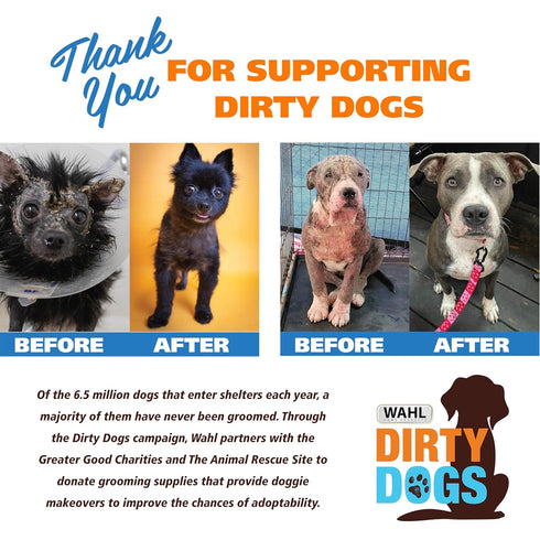 Wahl Premium Pet Double Sided Pin Bristle Brush with Patented Stacked Pin Design for Dogs - Removes Loose Hair & Stimulates the Skin while Creatin...