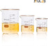 ULAB Scientific Glass Beaker Set, 3 Sizes 50ml 100ml 250ml, 3.3 Boro Griffin Low Form with Printed Graduation, UBG1001...