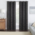 ECLIPSE Meridian Modern Blackout Thermal Grommet Window Curtain for Bedroom or Living Room (1 Panel), 42 in x 84 in, Black...