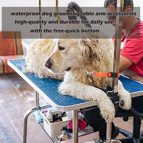 Pet Dog Grooming Table Arm Accessories - Dog Grooming Arm Extension Straps Dog Loops Dog Grooming Loops Extender Waterproof Pet Dog Grooming Suppl...