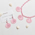 Pink Seashell Necklace Earrings Set Girls Costume Dress Up Accessories Jewelry for Girls Women...