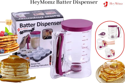 Pancake Batter Dispenser Spring-Loaded Handle for Pancake Waffle Maker or Griddle Mixer Cup & Kitchen Accessory Mixing Measuring & Cup Cake Baking...