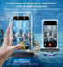 2 Pack-IP68 Waterproof Phone Pouch Floating Case for Underwater Photography, Underwater Screen Touchable, Cellphone Dry Bag, Detachable Lanyard fo...