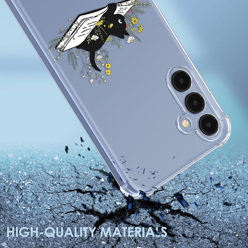 Buleens for Samsung Galaxy A15 5G Phone Case 6.5 Inch - Clear Flexible TPU Women Cute Girls Protection Phone Cover Slim Fit Shockproof Fun Girly C...