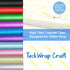 TECKWRAP High Tack Transfer Paper Tape 12" x 10 FT for Shimmer Glitter Vinyl with Yellow Grid Perfect Alignment for Adhesive Vinyl, Decals,Signs,W...
